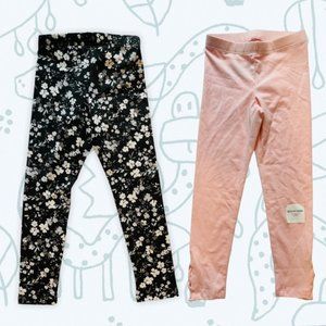 2 Pair NEW Old Navy Girls Leggings Pants Size XS 5